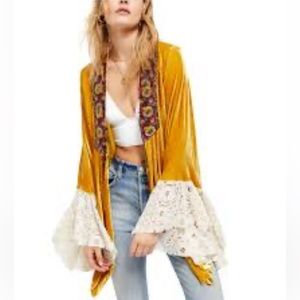 Free People Wanderlust Velvet Jacket